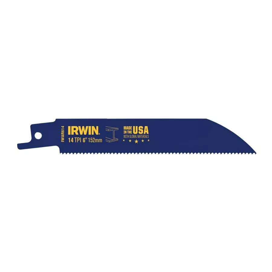 IRWIN Reciprocating Saw Blades WeldTec Bi-Metal 6-in 14-TPI Metal Cutting Reciprocating Saw Blade 3 IRWIN Reciprocating Saw Blades WeldTec Bi-Metal 6-in 14-TPI Metal Cutting Reciprocating Saw Blade