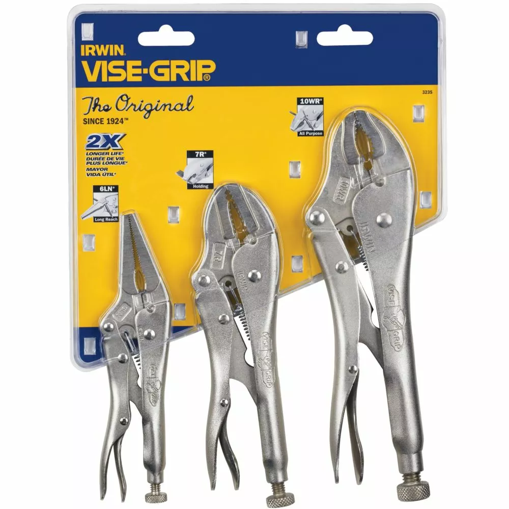 IRWIN Plier Sets VISE-GRIP Original 3-Pack Locking Plier Set 4 IRWIN Plier Sets VISE-GRIP Original 3-Pack Locking Plier Set - Image 2