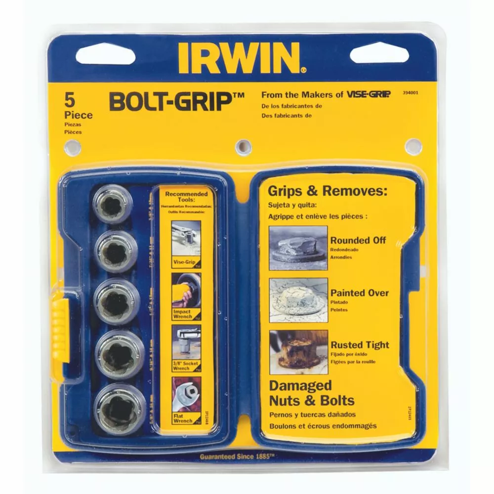 IRWIN Bolt Extractors Bolt-Grip 5-Pack Bolt Extractor Set 4 IRWIN Bolt Extractors Bolt-Grip 5-Pack Bolt Extractor Set - Image 3