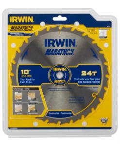 IRWIN Circular Saw Blades Marathon 10-in 24-Tooth Carbide Miter/Table Saw Blade -Irwin Sales Shop 05385557