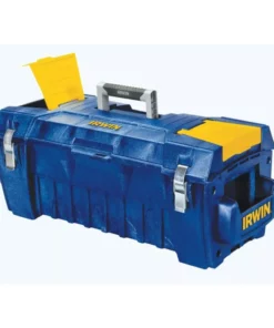 Irwin Sales Shop 28 IRWIN Portable Tool Boxes 29-in Blue Resin Lockable Tool Box