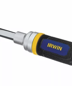 IRWIN Screwdrivers 8-Piece Plastic Handle Magnetic Ratcheting Set Multi-bit Screwdriver Set