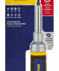 IRWIN Screwdrivers 8-Piece Plastic Handle Magnetic Ratcheting Set Multi-bit Screwdriver Set -Irwin Sales Shop 08170875 scaled