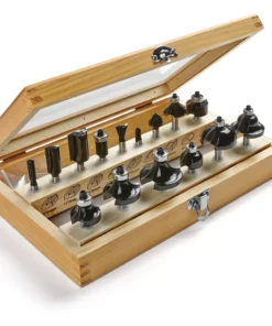 IRWIN Router Bit Sets 15-Piece Carbide-Tipped Router Bit Set