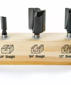 IRWIN Router Bit Sets 3-Piece Carbide-Tipped Router Bit Set