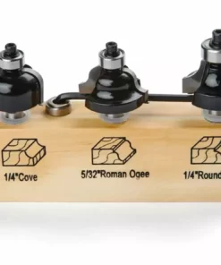 IRWIN Router Bit Sets 3-Piece Carbide-Tipped Router Bit Set