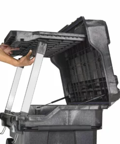 IRWIN Portable Tool Boxes Mobile Command Center 40.5-in Gray Structural Foam Wheels Lockable Tool Box -Irwin Sales Shop 08461404 scaled