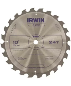 IRWIN Circular Saw Blades Classic 10-in 24-Tooth Carbide Miter/Table Saw Blade