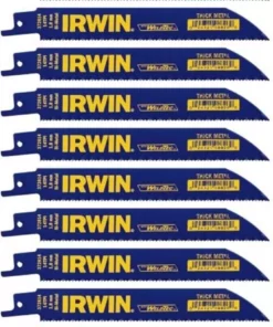 IRWIN Reciprocating Saw Blades 10-Pack Bi-Metal 6-in 14-TPI Metal Cutting Reciprocating Saw Blade