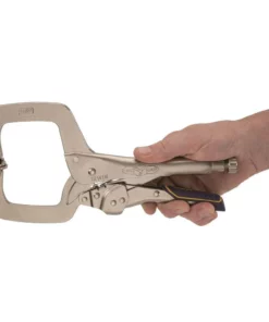 IRWIN VISE-GRIP Reduced Hand Span Fast Release 11-in Welding C-clamp Locking Pliers Swivel Tips -Irwin Sales Shop 10467699
