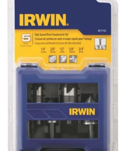 IRWIN Twist Drill Bits 5-Piece Assorted x Set Black Oxide Coated Hss Twist Drill Bit Set -Irwin Sales Shop 14643338