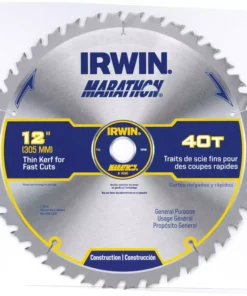 IRWIN Circular Saw Blades Marathon 12-in 40-Tooth Carbide Miter/Table Saw Blade