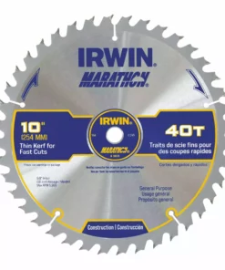 IRWIN Circular Saw Blades Marathon 10-in 40-Tooth Carbide Miter/Table Saw Blade