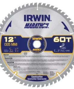 IRWIN Circular Saw Blades Marathon 12-in 60-Tooth Carbide Miter/Table Saw Blade
