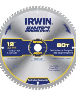 IRWIN Circular Saw Blades Marathon 12-in 80-Tooth Carbide Miter/Table Saw Blade