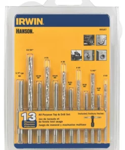 IRWIN Tap & Drill Sets HANSON 13-Pack SAE Tap and Drill Set