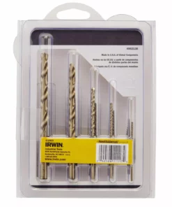 IRWIN Screw Extractors & Sets Spiral Ext and Drill Bit 10 piece Set -Irwin Sales Shop 16655031