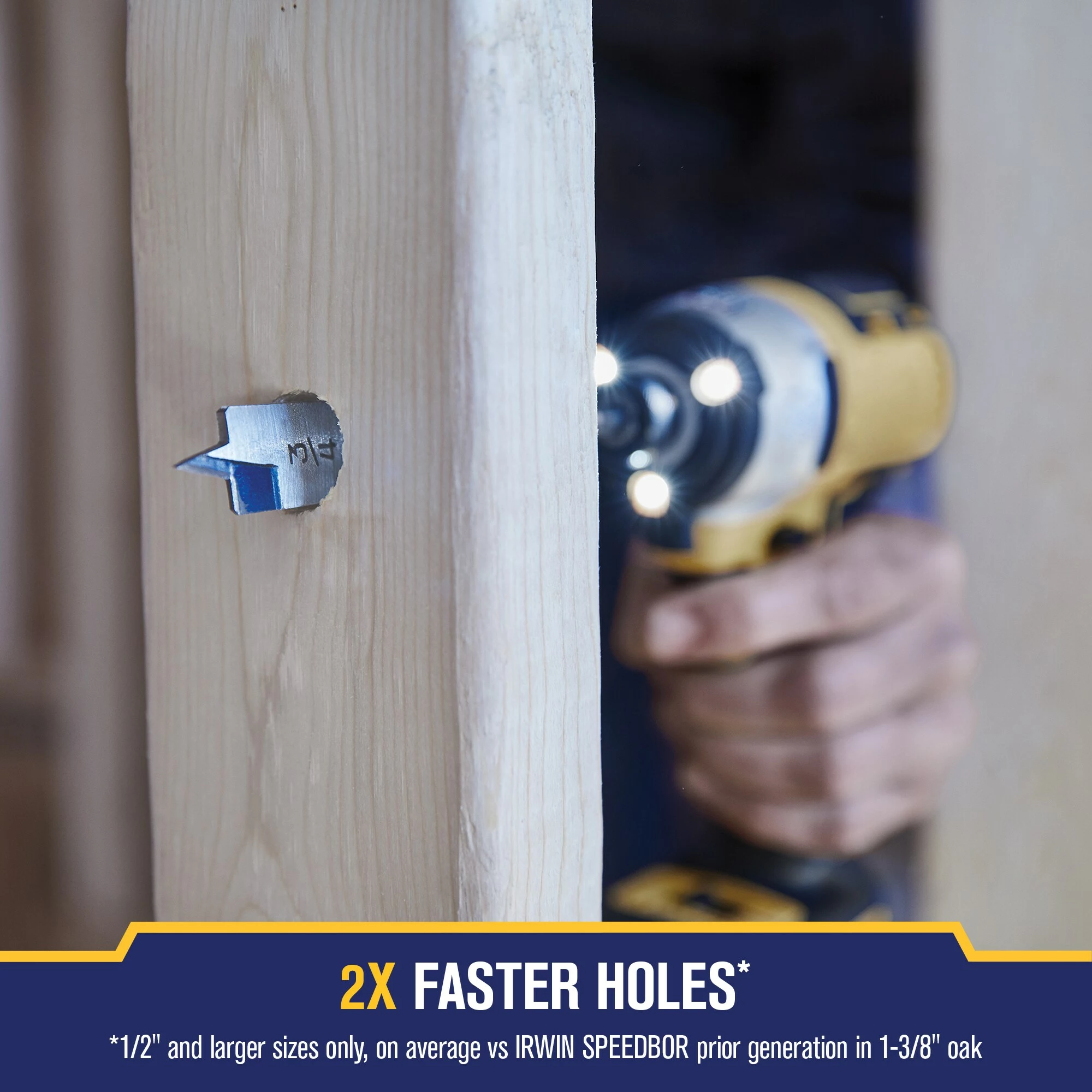 IRWIN Woodboring Drill Bits 1-1/2-in Woodboring Spade Drill Bit 8 IRWIN Woodboring Drill Bits 1-1/2-in Woodboring Spade Drill Bit - Image 6