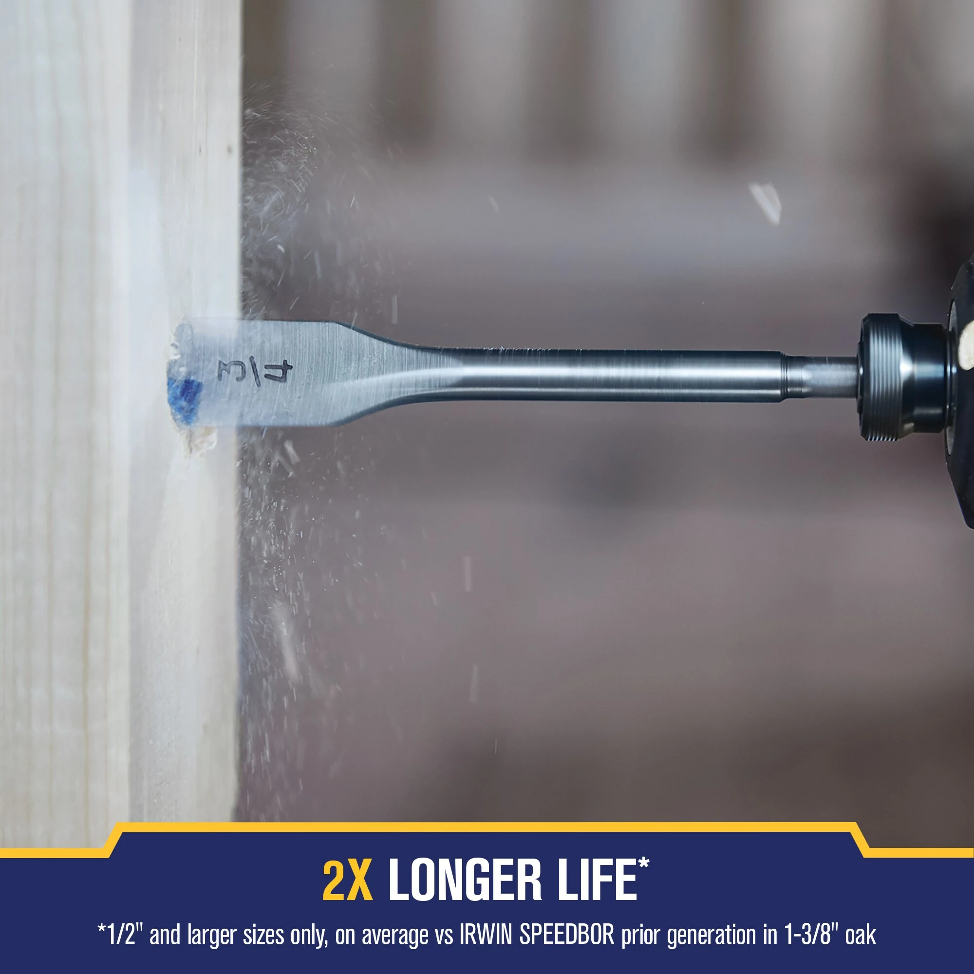 IRWIN Woodboring Drill Bits 1-1/2-in Woodboring Spade Drill Bit 7 IRWIN Woodboring Drill Bits 1-1/2-in Woodboring Spade Drill Bit - Image 5