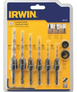 IRWIN Twist Drill Bits 8-Piece Assorted x Set High-speed Steel Twist Drill Bit Set 5 IRWIN Twist Drill Bits 8-Piece Assorted x Set High-speed Steel Twist Drill Bit Set -Irwin Sales Shop 18258700