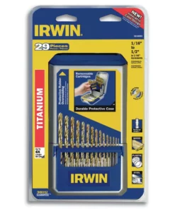 IRWIN Twist Drill Bits 29-Piece Assorted x Set Titanium Twist Drill Bit Set -Irwin Sales Shop 18258747