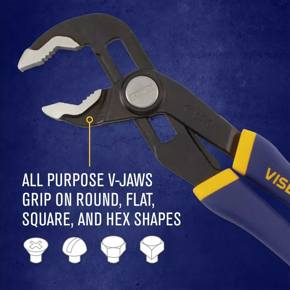 IRWIN Plier Sets VISE-GRIP GrooveLock 2-Pack Tongue & Groove Plier Set 5 IRWIN Plier Sets VISE-GRIP GrooveLock 2-Pack Tongue & Groove Plier Set - Image 3