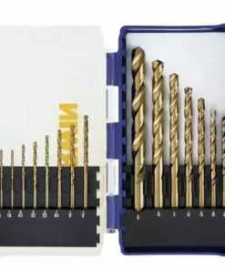 IRWIN Twist Drill Bits 15-Piece Assorted x Set Cobalt Twist Drill Bit Set