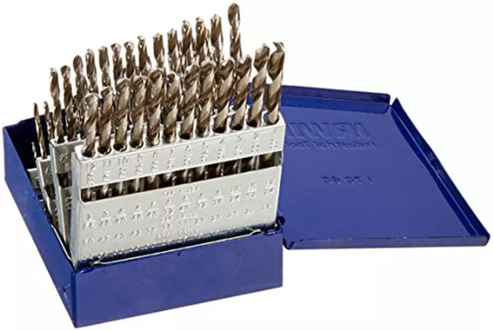 IRWIN Twist Drill Bits 60-Piece Assorted x Set High-speed Steel Twist Drill Bit Set 3 IRWIN Twist Drill Bits 60-Piece Assorted x Set High-speed Steel Twist Drill Bit Set