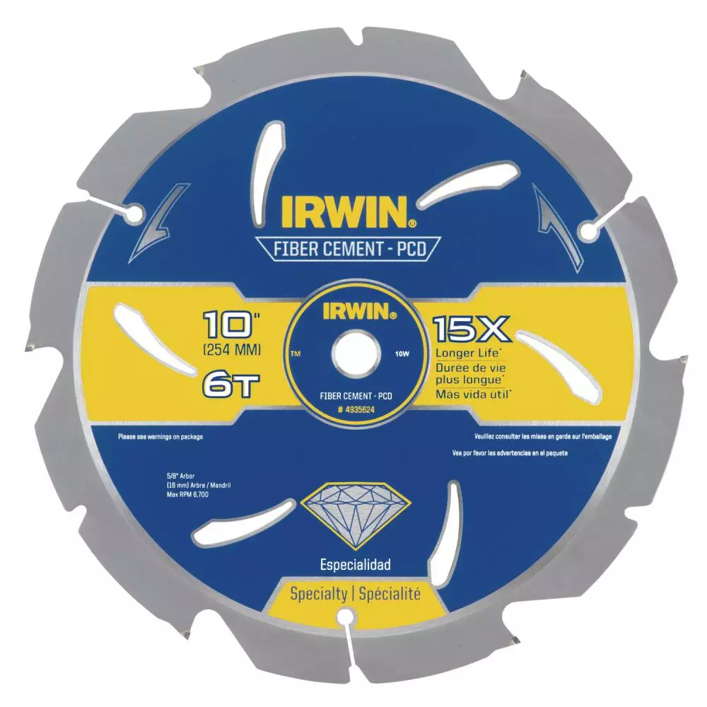 IRWIN Circular Saw Blades Marathon 10-in 6-Tooth Continuous Diamond Concrete Saw Blade 3 IRWIN Circular Saw Blades Marathon 10-in 6-Tooth Continuous Diamond Concrete Saw Blade