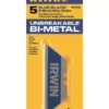 IRWIN Replacement Utility Blades Bi-Metal3/4-in Utility Razor Blade(5-Pack) -Irwin Sales Shop 18259813