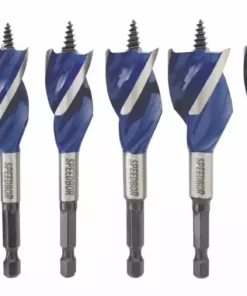 IRWIN Woodboring Drill Bits Speedbor Max 6-Piece Assorted Woodboring Self-feed Drill Bit Set