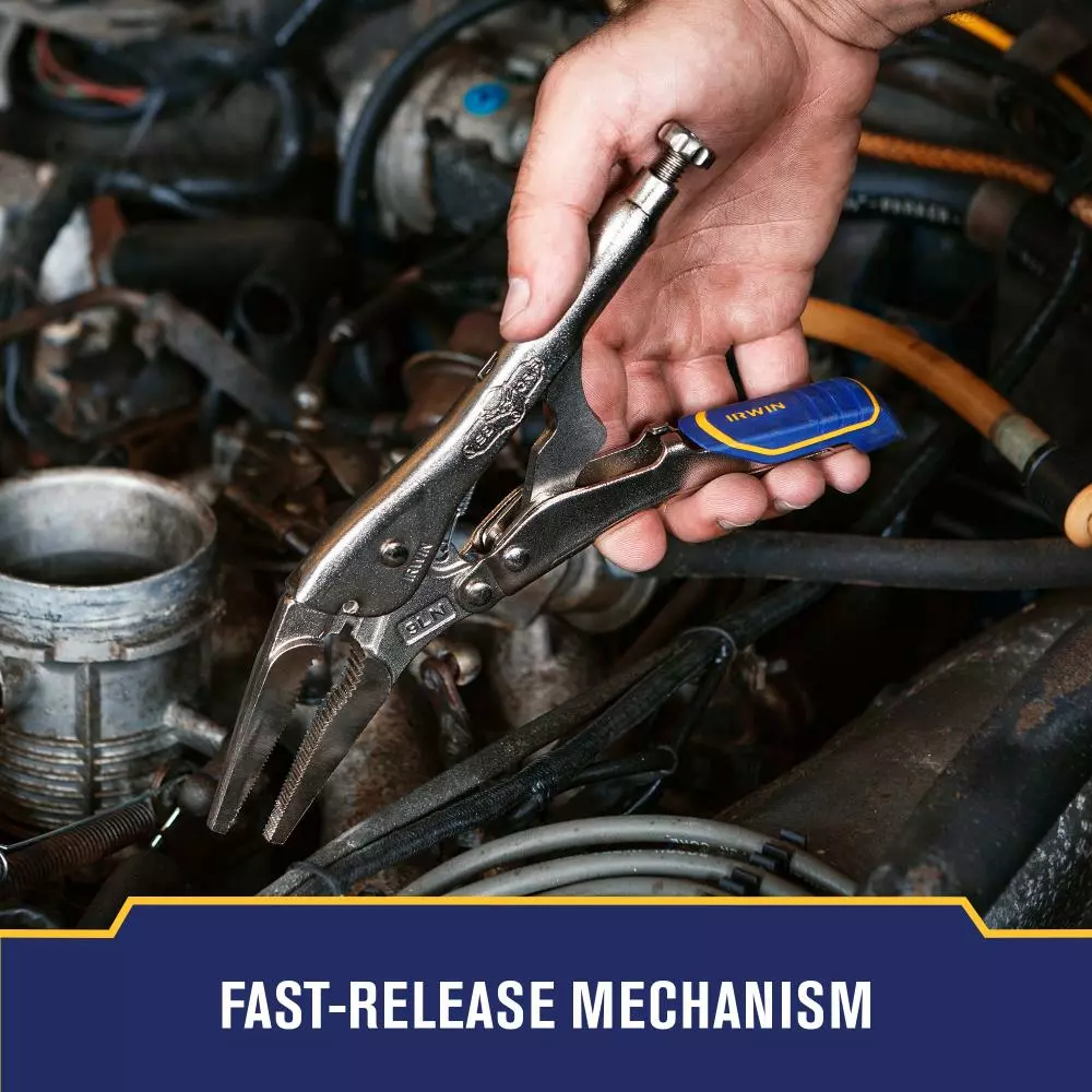 IRWIN VISE-GRIP Fast Release 9-in Long Nose Locking Pliers with Wire Cutter 7 IRWIN VISE-GRIP Fast Release 9-in Long Nose Locking Pliers with Wire Cutter - Image 5