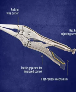 IRWIN VISE-GRIP Fast Release 9-in Long Nose Locking Pliers with Wire Cutter 17 IRWIN VISE-GRIP Fast Release 9-in Long Nose Locking Pliers with Wire Cutter -Irwin Sales Shop 18313243