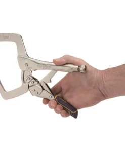 IRWIN VISE-GRIP Reduced Hand Span Fast Release 11-in Welding C-clamp Locking Pliers -Irwin Sales Shop 18313670