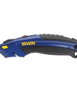 IRWIN Utility Knives 3/4-in 3-Blade Retractable Utility Knife with On Tool Blade Storage
