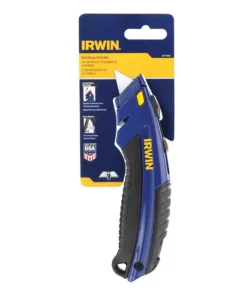 IRWIN Utility Knives 3/4-in 3-Blade Retractable Utility Knife with On Tool Blade Storage -Irwin Sales Shop 18314816