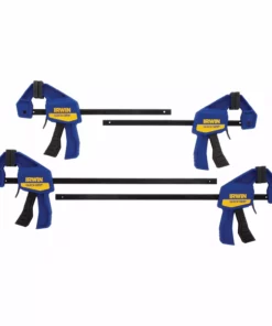 IRWIN Clamps QUICK-GRIP 4-Pack Assorted Mini One Handed Bar Clamp