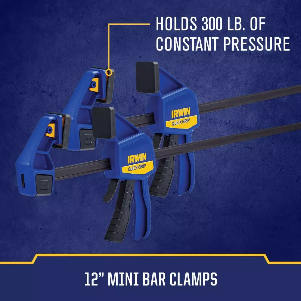 IRWIN Clamps QUICK-GRIP 8-Pack Assorted Assorted Clamp Set Clamp 6 IRWIN Clamps QUICK-GRIP 8-Pack Assorted Assorted Clamp Set Clamp - Image 4