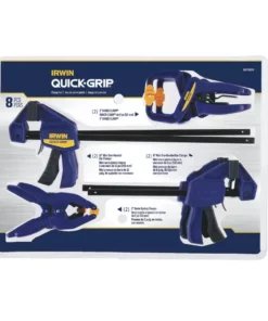 IRWIN Clamps QUICK-GRIP 8-Pack Assorted Assorted Clamp Set Clamp 17 IRWIN Clamps QUICK-GRIP 8-Pack Assorted Assorted Clamp Set Clamp -Irwin Sales Shop 40988480