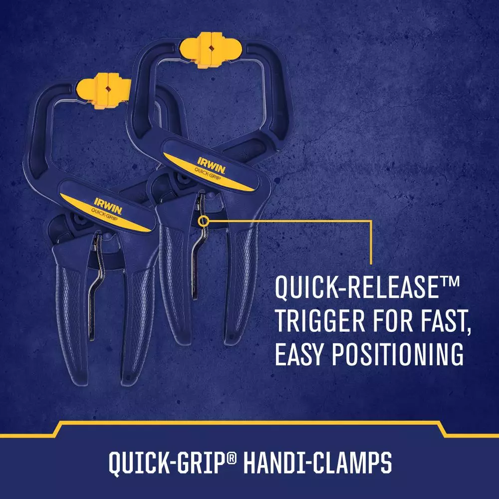 IRWIN Clamps QUICK-GRIP 8-Pack Assorted Assorted Clamp Set Clamp 7 IRWIN Clamps QUICK-GRIP 8-Pack Assorted Assorted Clamp Set Clamp - Image 5