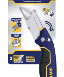 IRWIN Utility Knives Pro flip 3-Blade Folding Utility Knife with On Tool Blade Storage 17 IRWIN Utility Knives Pro flip 3-Blade Folding Utility Knife with On Tool Blade Storage -Irwin Sales Shop 42467564