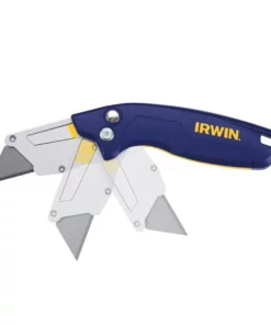 IRWIN Utility Knives Pro flip 1-Blade Folding Utility Knife with On Tool Blade Storage -Irwin Sales Shop 43492214