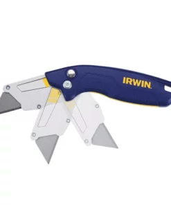 IRWIN Utility Knives Pro flip 1-Blade Folding Utility Knife with On Tool Blade Storage -Irwin Sales Shop 43492217